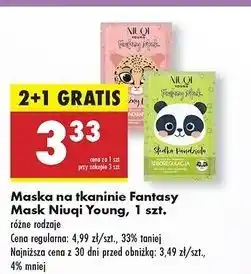 Biedronka Maseczka do twarzy drapieżny lampart Niuqi Young oferta