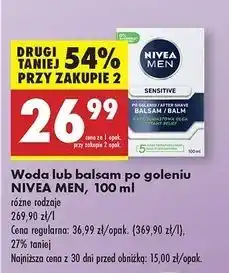 Biedronka Balsam po goleniu łagodzący Nivea Men Sensitive oferta