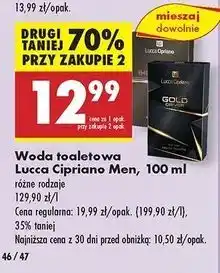 Biedronka Woda toaletowa Lucca Cipriano Strong Impression oferta