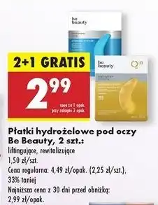 Biedronka Płatki pod oczy coenzyme Be Beauty oferta