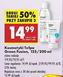 Biedronka Pasta-żel do oczyszczania twarzy witamina c + limonka Tołpa Green Power Fusion oferta