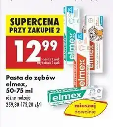 Biedronka Pasta do zębów dla dzieci 0-6 Elmex oferta