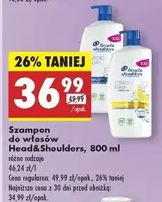 Biedronka Szampo do włosów citrus fresh Head&Shoulders oferta