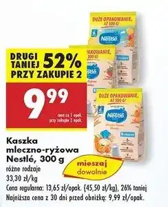 Biedronka Kaszka mleczno-ryżowa banan Nestle oferta