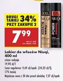 Biedronka Lakier do włosów power Niuqi oferta