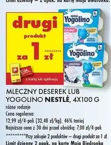 Biedronka Deserek malinowy Nestle Yogolino (Jogolino) oferta