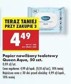Biedronka Papier nawilżany aqua Queen oferta