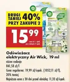 Biedronka Wkład świeżość letniego poranka Air Wick Electric Essential Oils oferta