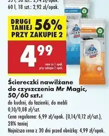 Biedronka Ściereczki nawilżane do czyszczenia kuchni Mr Magic oferta