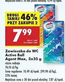 Biedronka Zawieszka pomarańczowa Agent Max Active Ball oferta