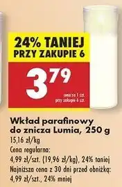 Biedronka Wkład parafinowy 250 g 75 h Lumia oferta