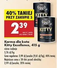 Biedronka Karma dla kota z indykiem Kitty Excellence oferta