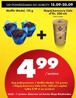 Biedronka Napój kawowy cappuccino Cafe D'or oferta