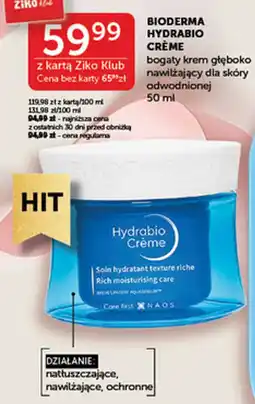 Ziko Dermo Bioderma Hydrabio Creme oferta