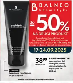 Ziko Dermo Balneo Kosmetyki Energizujący żel do mycia twarzy, ciała i włosów dla mężczyzn 3w1 oferta