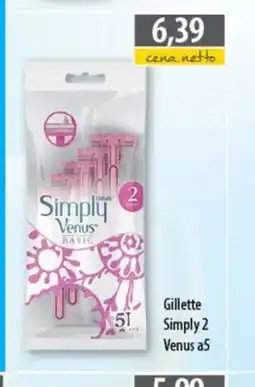 DUO-TES Gillette Simply 2 Venus a5 oferta