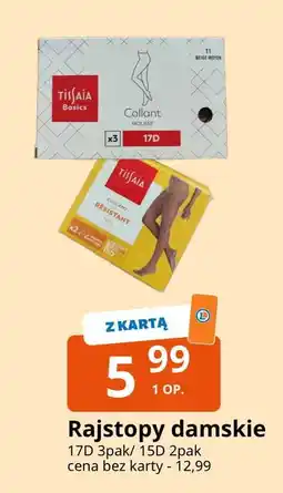 E.Leclerc Rajstopy damskie lycra 15 den Tissaia oferta