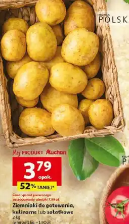 Auchan Ziemniaki do gotowania, kulinarne lub sałatkowe oferta