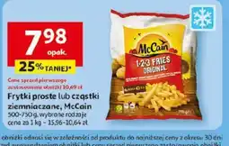 Auchan Frytki proste lub cząstki ziemniaczane McCain oferta