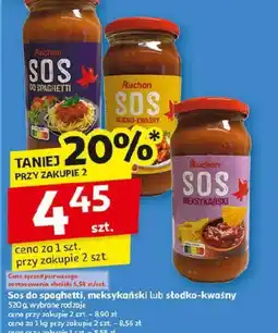 Auchan Sos do spaghetti, meksykański lub słodko-kwaśny Auchan oferta