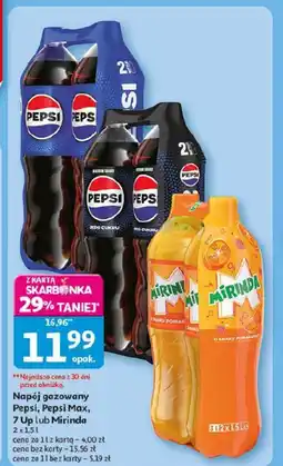 Auchan Napój gazowany Pepsi, Pepsi Max, 7 Up lub Mirinda oferta