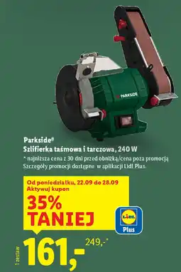 Lidl Parkside Szlifierka taśmowa i tarczowa, 240 W oferta