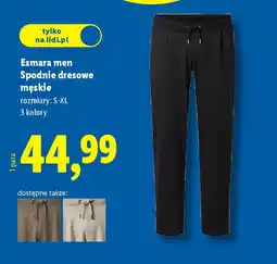 Lidl Esmara men Spodnie dresowe męskie oferta