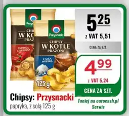 Eurocash Chipsy: Przysnacki papryka, z solą oferta