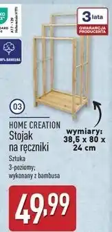 ALDI Stojak na ręczniki Home Creation oferta