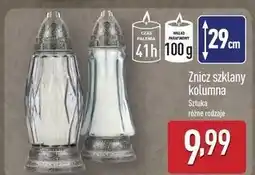 ALDI Znicz szklany kolumna oferta