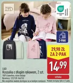 ALDI Koszulka z długim rękawem L&D oferta