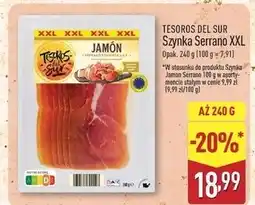 ALDI Szynka serrano Tesoros Del Sur oferta