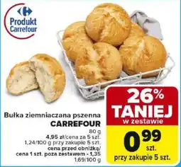 Carrefour Market Bułka ziemniaczana pszenna CARREFOUR oferta