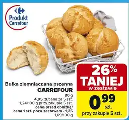 Carrefour Market Pieczywo bułka ziemniaczana pszenna Carrefour oferta
