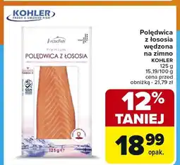 Carrefour Market Ryba poledwica z łososia wędzona na zimno Kohler oferta