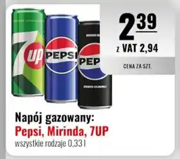 Eurocash Napój gazowany: Pepsi, Mirinda, 7UP oferta