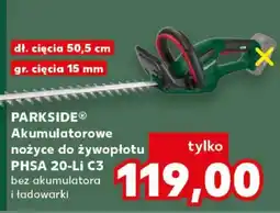 Kaufland PARKSIDE Akumulatorowe nożyce do żywopłotu PHSA 20-Li C3 oferta