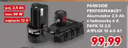 Kaufland PARKSIDE PERFORMANCE Akumulator 2,5 Ah z ładowarką 6 A PAPK 12 2.5 A1PLGK 12 6.0 A1 oferta