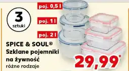 Kaufland SPICE & SOUL Szklane pojemniki na żywność oferta
