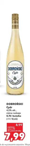 Kaufland DOBROŃSKI Cydr oferta