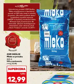 Kaufland OSM SIEDLCE Mleko w proszku oferta