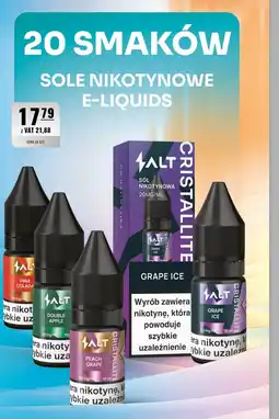 Eurocash Sole nikotynowe e-liquids cristallite oferta