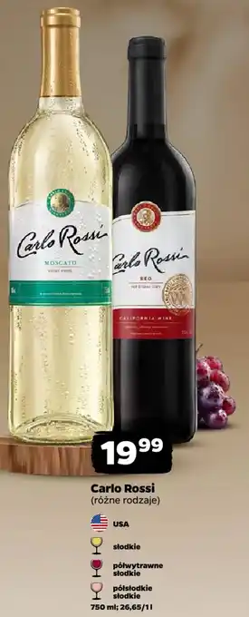 Netto Wino Carlo Rossi oferta