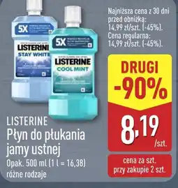 ALDI Płyn do płukania jamy ustnej Listerine oferta