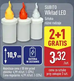 ALDI Wkład led do zniczy Subito oferta