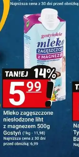 Hitpol Mleko zagęszczone niesłodzone liht z magnezem Gostyń oferta