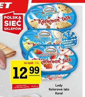 Gram Market Lody Kolorowe lato Koral oferta
