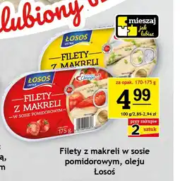 Gram Market Filety z makreli w sosie pomidorowym, oleju Łosoś oferta