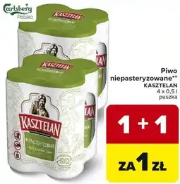 Carrefour Piwo niepasteryzowane Kasztelan oferta