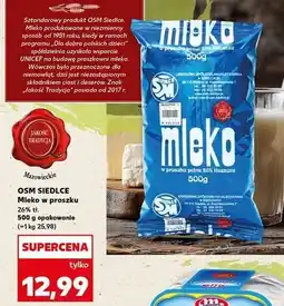Kaufland Mleko w proszku Osm Siedlce oferta